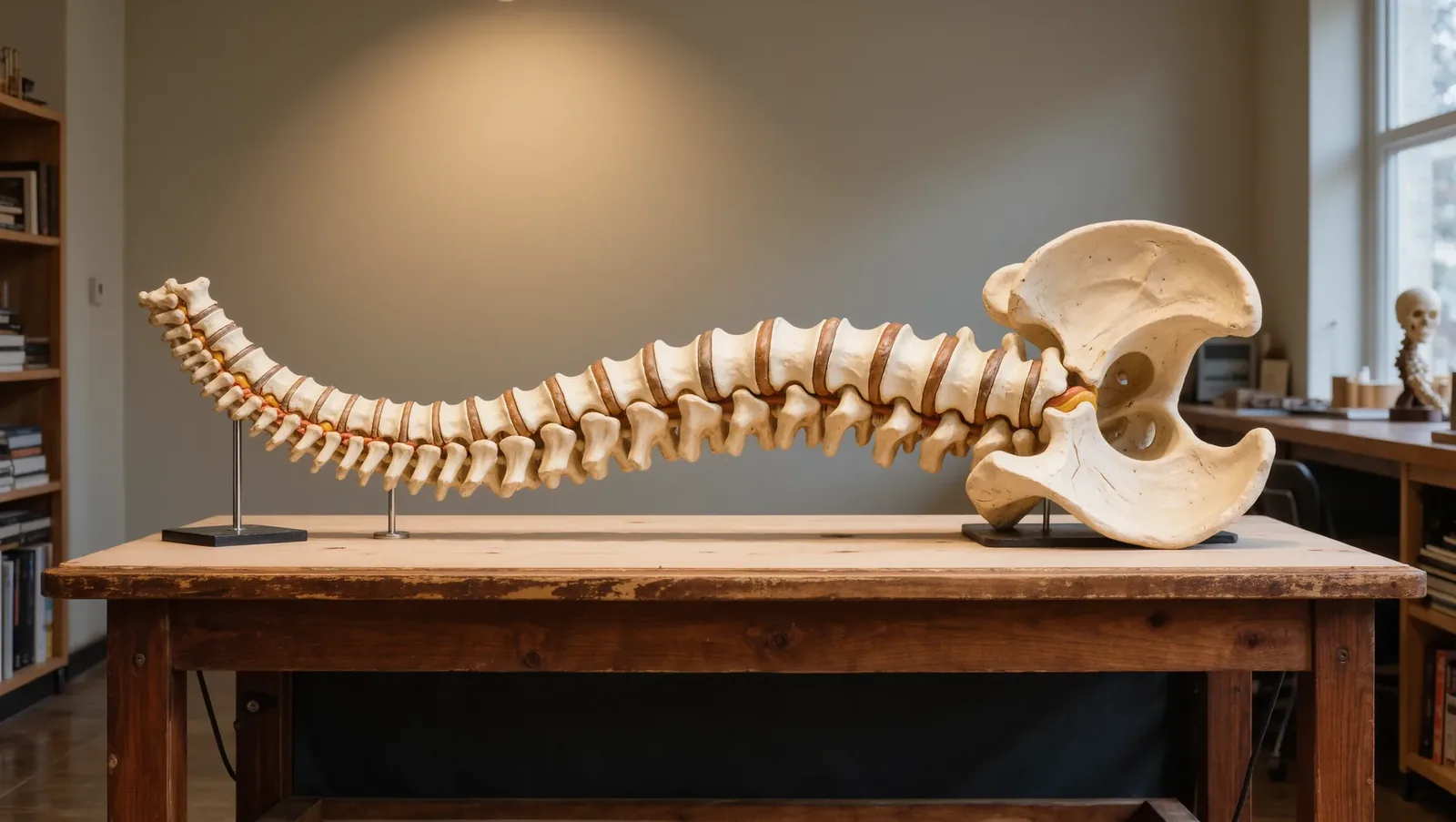 Symbolbild anatomisches Wirbelsäulenmodell